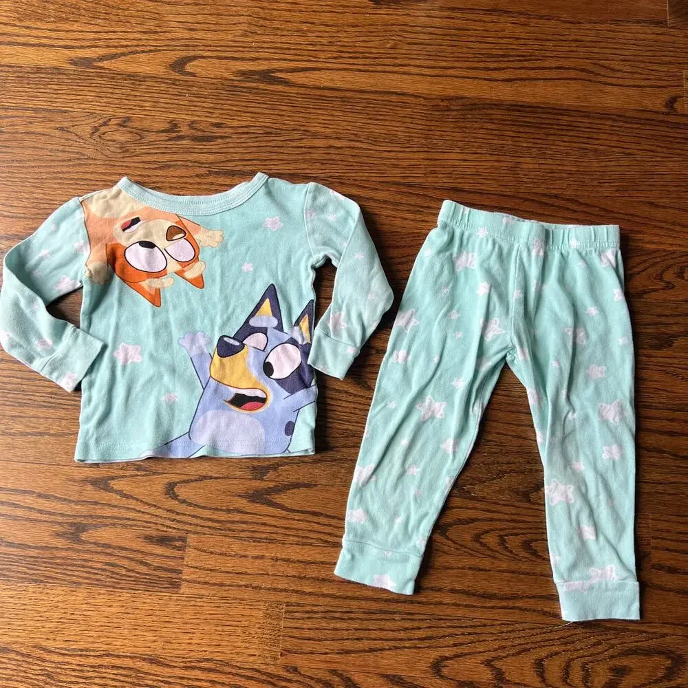 🍭6/$30 Bluey Long Sleeve Unisex Pajama Set - 3T